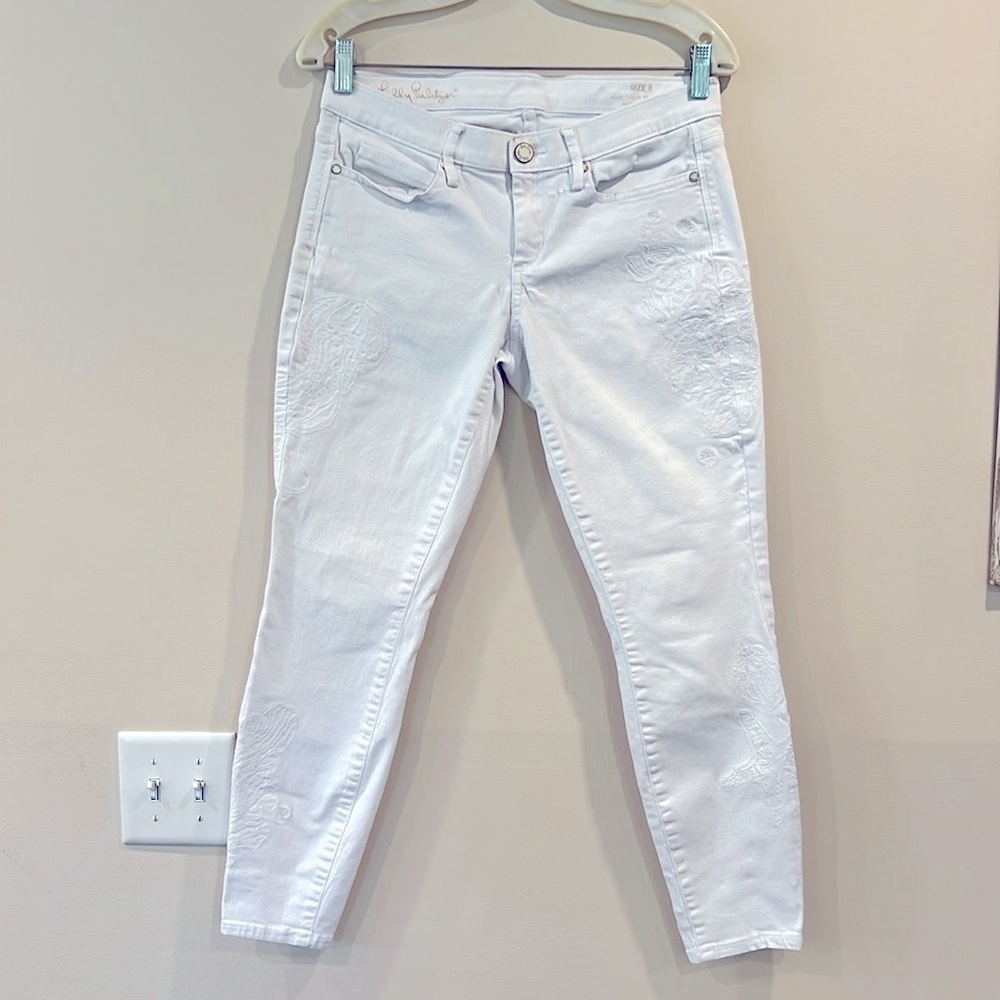 🔥Lily Pulitzer White Women's Skinny Jeans🔥